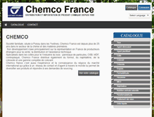 Tablet Screenshot of chemco-france.com